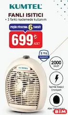 KUMTEL FANLI ISITICI fiyat ve kampanya bilgisi